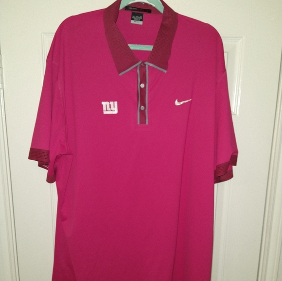 Nike Tiger Woods New York Giants NFL Short Sleeve Polo Shirt Men's sz XXL - Picture 1 of 10